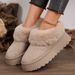 New Furry Snow For Women Winter Indoor And Outdoor Home Cotton Boots Warm Maternity Thick Sole_vogvips.com