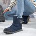 Winter Outdoor Waterproof, Anti Slip, Warm Cotton Shoes, Snow Boots, Couple Style, Mid Length Casual Cotton Boots_vogvips.com