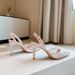 Factory Direct Sale Mesh Black Sandals, Women's Shoes, 2026 Early Autumn New Style, Elegant Pointed-toe High-heeled_vogvips.com