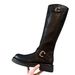 Grape Mom Autumn Winter New Polish Magazine ~ Fashion Round Toe Buckle Strap Chunky Heel Over-the-Knee High Riding Boots_vogvips.com