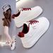 2026 Spring New White Sneakers Korean Version Ins For Female Students Thick-Soled Height-Increasing Sports Shoes Casual_vogvips.com