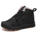 Winter Children's Cotton Shoes Waterproof Plus Velvet Thick Snow Boots Medium And Large Children's Cold Proof High Top Sports Shoes_vogvips.com