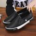 Fashion Men's Seasonal Feet Set Fashion New Little White Shoes Men's Flat Bottom Rubber Shoes Skateboard Leisure Work Shoes_vogvips.com