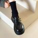 Small Leather Shoes Women's Models Fleece Platform Loafers Women's Shoes Shoes_vogvips.com