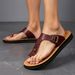Men's Flip Flops For Summer Wear, Soft Soled Sandals With Clip On Feet, Non Slip Men's Wear-resistant Beach Sandals,_vogvips.com