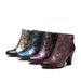 WalkPrime Blue Dream Butterfly New Model Large Size Export European And American Boots Niche Retro Women's Shoes_vogvips.com