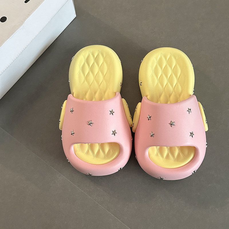 Simple, Comfortable, Cute, And Stylish Star-shaped Slip-on For Women, 2026 Spring New Model, Non-slip, Wedge Heel,_vogvips.com