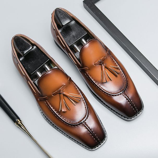 Men's Shoes Luxury Tassel Leather Shoes Formal Shoes For Men Oxfords Male Wedding Party Office Business Slip-On Driving Shoes_vogvips.com