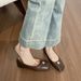 Camellia Flat-soled Single Shoes Women's Summer French Retro Temperament Evening Shoes Soft-soled Grandma Shoes_vogvips.com