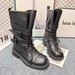 2025 Autumn New European Style Genuine Leather Breathable Comfortable Casual Martin For Women Versatile Mid-Calf_vogvips.com