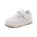 Children's Sports 25 Spring And Autumn Korean Girls' Velcro Sneakers Boys' College Style Casual Campus White Shoes_vogvips.com