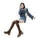 Over-the-Knee For Women, Large Tube, Long Heels, Thick Sole, High Tube Short Boots, Elastic Slim Boots_vogvips.com