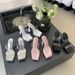 Women's Shoes Transparent Sandals For Women Summer Outdoor Wear New Style One Word Super High Heels Waterproof Platform High Thick Heel Sandals_vogvips.com