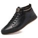 Invisible Mid-top Heightening Shoes Men's Breathable British Style Sot Sole Inner Heightening Men's Shoes Sports And Leisure Board Shoes_vogvips.com