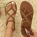 2026 New Design Simple Style Woven Flat Women, Summer Toe-loop Roman Sandals For Outdoor Wear_vogvips.com