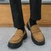 ShoeVault New Derby Retro Versatile Casual Men's Large Leather Wedding Height-Increasing Thick-Soled Internet Celebrity Loafers_vogvips.com