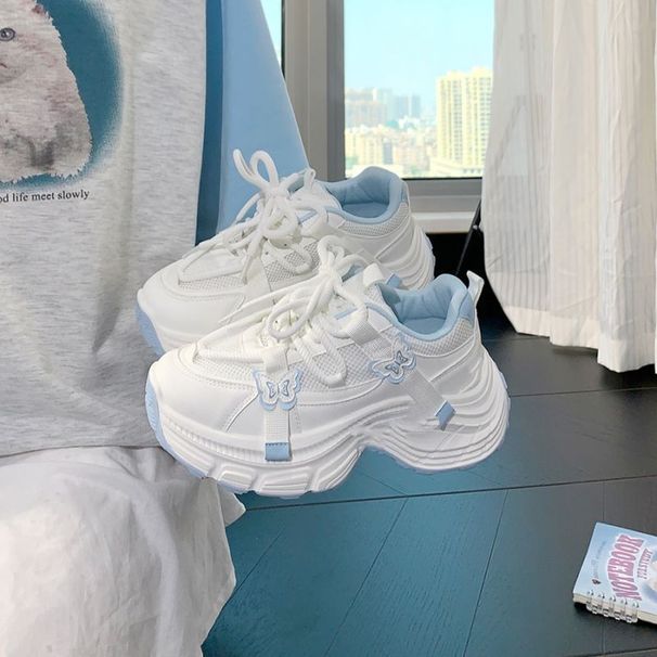 Women's Dad 2026 Spring And Autumn New Model, Thick-soled, Non-slip, Height-increasing, Mesh, Breathable, Versatile,_vogvips.com