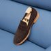 Men's Shoes Suede Penny Loafers, British Style Casual Slip On Genuine Leather Men's Shoes, Cowhide Suede Business Casual Men's Leather Shoes_vogvips.com