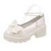 Mary Jane 2024 Spring And Autumn New Flat Single For Women Summer Soft Sole Granny With Bowknot Small Leather Shoes_vogvips.com