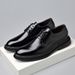 Premium Men's Formal Dress Shoes - Oxford Business Casual Shoes With Rubber Sole For Wedding & Office (Black/Brown)_vogvips.com