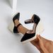 Women's Pointed Wedge Heel Platform Sandals Hollow Design Straw Rope Sole Cross-Over Shoe High Heel_vogvips.com