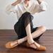 N3211-1 French Retro T-strap Chunky Heel Shoes, 26 New Models, Shallow Pointed Toe, Breathable Mid-heel Shoes With Soft_vogvips.com