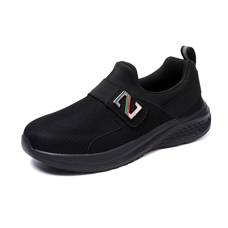 Men's New Walking Soft-soled, Lightweight, Breathable Slip-on Mesh Shoes, Color-blocked, Stylish And Versatile Outdoor_vogvips.com