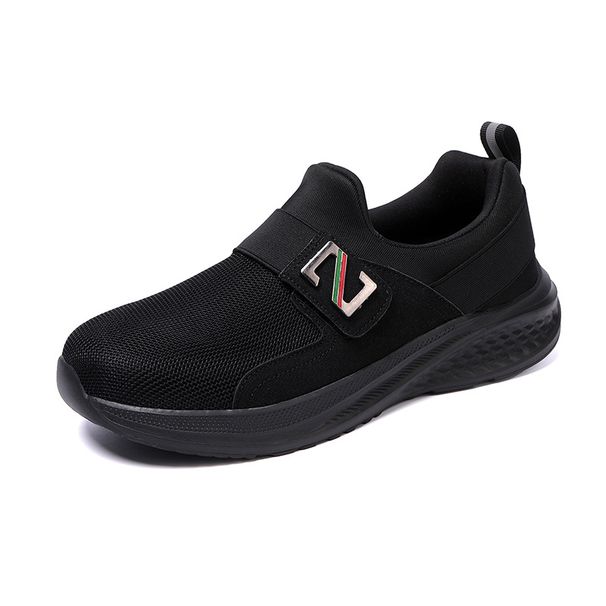 Men's New Walking Soft-soled, Lightweight, Breathable Slip-on Mesh Shoes, Color-blocked, Stylish And Versatile Outdoor_vogvips.com