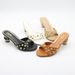 Women's Shoes Z Spain Summer New Elegant Women's Slip On Suede Fashionable Studded High Heeled Sandals A_vogvips.com