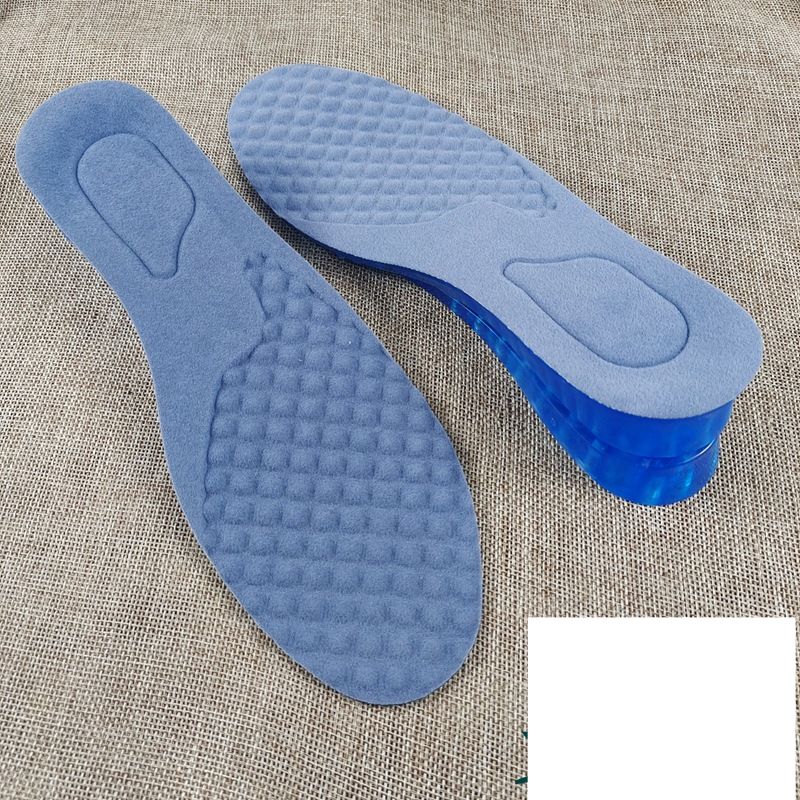 Silicone Height Increasing Insoles, Two Layer Double Layer Men's Height Increasing Insoles, Men's Honeycomb Invisible Height Increasing Insoles_vogvips.com