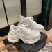 Suyin's Same Paris Old Magazine~Silver White Casual Fashion Height Increasing Thick Soled Sports Shoes, Dad Shoes_vogvips.com