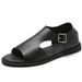 Roman Sandals 2025 Spring Youth Genuine Leather Cowhide Men's Casual Style Trendy Soft Bottom Breathable And Comfortable_vogvips.com