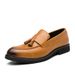 Fashionable Men's Plus Size Fringed Leather Shoes Korean Version Trendy Hairstylist Lazy Shoe Set_vogvips.com