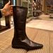 Korean Niche Simple Row Style Flat Mid-Calf Slim For Women 2024 Long Square Toe Over-the-Knee High Boots_vogvips.com