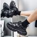 Dad 25 New Spring Summer Breathable Mesh Tire Thick Sole Height Increasing Trendy Men's Casual Sports Shoes_vogvips.com