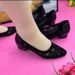 Soft Leather Women's Sandals Women's Hollow Mesh Yarn Rhinestone Bag Head Flat Bottom Hot Diamond Single Shoes Small Leather Shoes_vogvips.com