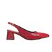 Pointy back strap bag head after empty women sandals new color contrast chunky heels_vogvips.com