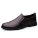 Sleeve Casual Leather Shoes Men's Shoes Non-slip Soft Sole Soft Surface Driving Shoes Men's Single Shoes_vogvips.com