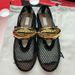 women's Casual Shoes Niche Metal Mesh Flat Shoes Comfortable Hollow Shallow Breathable Single Shoes Summer Gold Ballet Shoes Mary Jane_vogvips.com