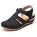 New Plus Size Sandals Daily Casual Wear, With Headband, A Middle Heel, And Velcro For Women's Wedge Heels_vogvips.com