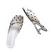 Unique Design Retro Minimalist Bow French Polka Dot Satin High-heeled For Women, Summer Outdoor Slip-on Sandals_vogvips.com