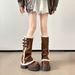 2025 Winter New Arrival Thick Soled Fleece-lined Thick Round Toe Snow Boots_vogvips.com