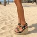 Women's Platform Sandals Cross-Strap Rope Sole Wedge Summer Shoes Studded Strap Height Increasing Straw Woven_vogvips.com