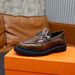 Luxury Men's Genuine Leather Thick-Soled Loafers Open Edge Beaded Cowhide Glossy Lightweight Wear-Resistant Business_vogvips.com