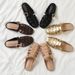 2026 Summer New Women's Mules And Clogs Closed Toe Woven Hollow Out Breathable Slip On Shoes Plus Size Casual Flat_vogvips.com