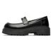 Men's New Ins Style Versatile British Business Trend Casual Thick Sole Carbon Black Sports Non-Slip Large Leath_vogvips.com