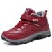 Winter Cotton For Middle-aged Elderly, Thickened And Fleece-lined Walking Outdoor Anti-slip Snow Boots, Cross-border_vogvips.com