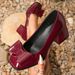 Comfortable square head women's single shoes new thick dress heels patent leather black work shoes_vogvips.com