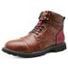 Men's Shoes Retro Leather Boots Wind Martin Boots Men's Trendy High-top Shoes Men_vogvips.com