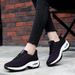 2025 Autumn New Mesh Breathable Middle-aged Women's Casual Single Shoes Trendy Thick-soled Sneakers_vogvips.com